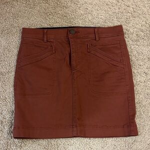 Wit & Wisdom Rust Skirt with Front Pockets (with stretch)